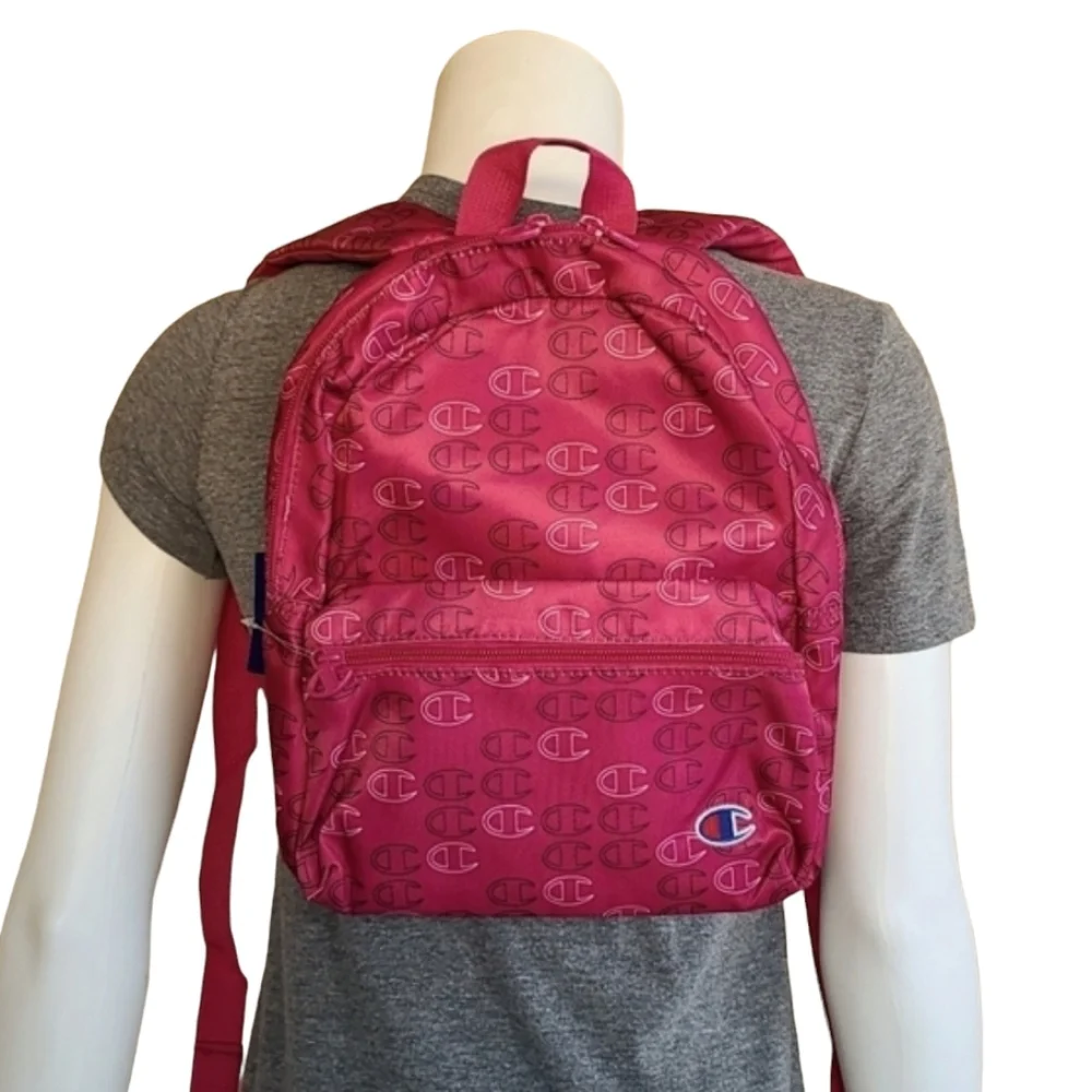 CHAMPION Supercize All Over Logo Mini Backpack Sling Bag Purse Travel School
